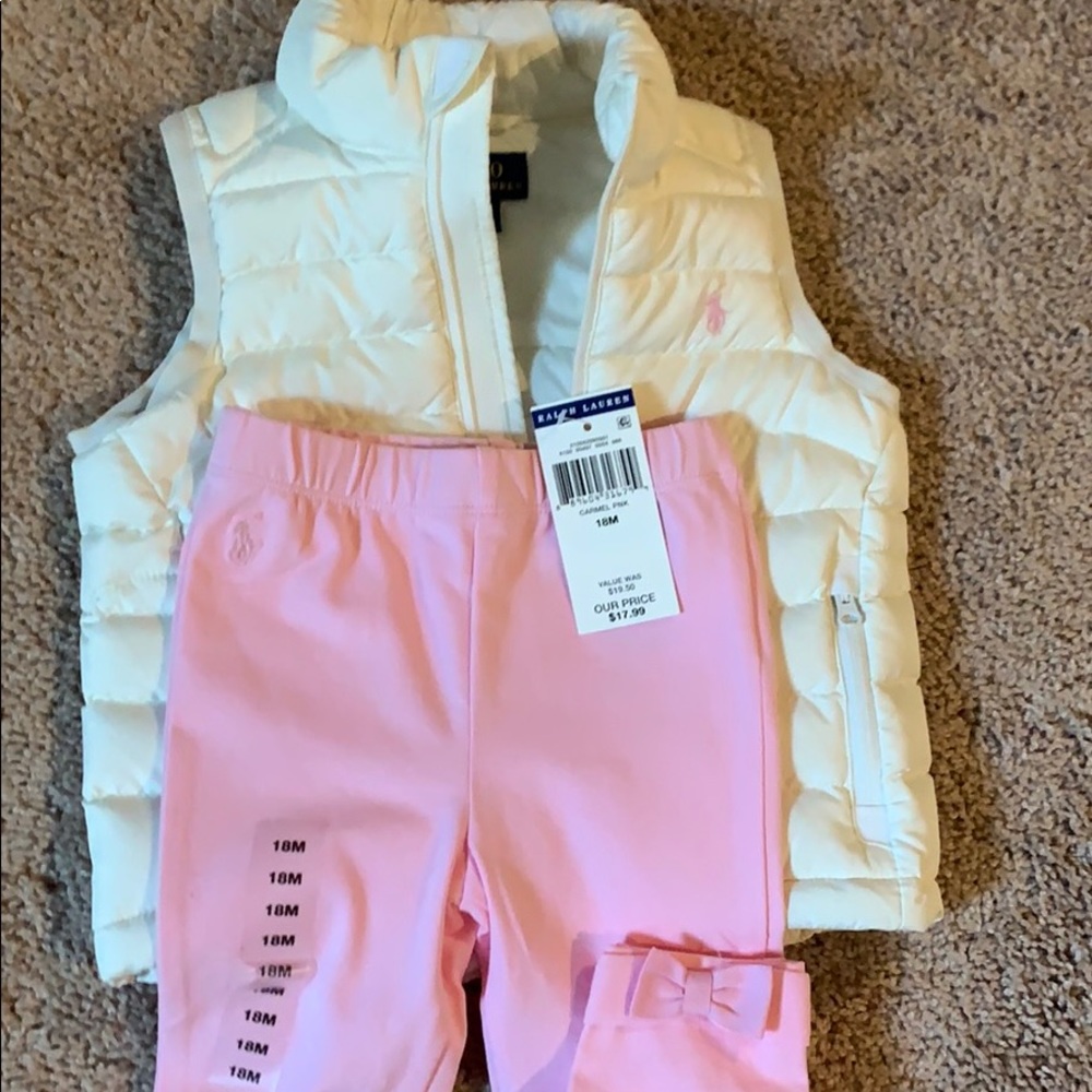 Ralph Lauren Vest and Tights Set